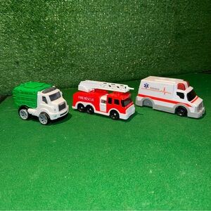 Little Tykes My First Vehicle Set - Fire Rescue, Ambulance, and Garbage Truck